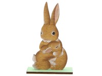 Nyúl dekor figura 15 cm x 3 cm x 10 cm barna