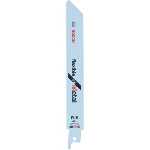 Bosch S 922 BF szablyafűrészlap, flexibilis fémhez, 2 darab. Alkalmas lemezekhez és csövekhez.