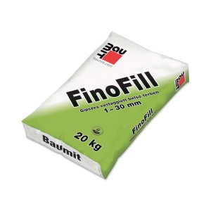 Zsák Baumit FinoFill glett, 20 kg, beltéri használatra.