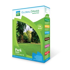 Global Grass Park Music fűmag csomag, 40 m²-es területre alkalmas.
