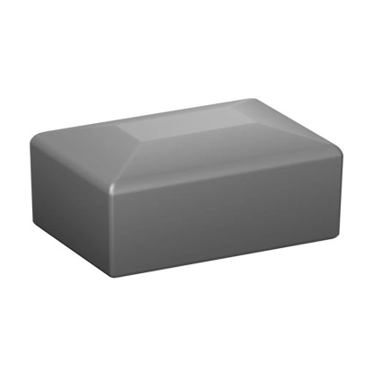 Oszlopsapka műanyag 60 mm x 40 mm 6 darabos készlet antracit