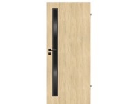 Lakkozott beltéri ajtólap Tamale 1/1 üveg Tölgy 90 cm x 210 cm jobbos