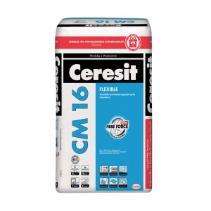 Ceresit CM 16 flexibilis csemperagasztó zsák, csempékhez alkalmas.