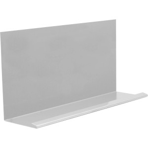 Természetes alumínium szegélylemez vízorral, 250x1000mm, tetőfedéshez.