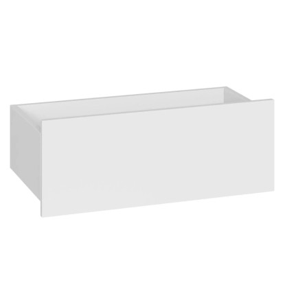 Fehér fiók 25 cm magas 75,2 cm x 35 cm-es (szélesség/mélység) szekrényhez