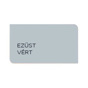 Színminta kártya t.b.t. falfesték ezüstzöld színben.