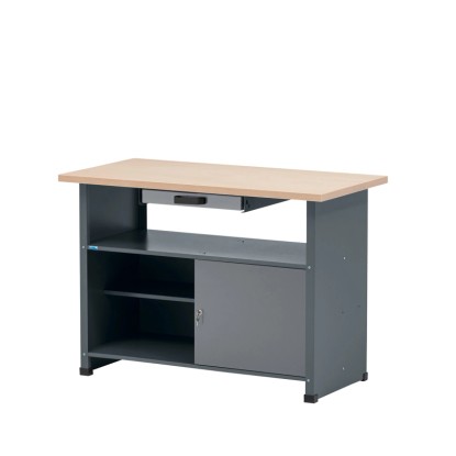 Küpper munkapad 1 ajtós 1 fiók 84 x 120 x 60 cm világosszürke-antracitszürke