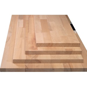 Sima bükkfa ragasztott fa panel, 80x20x1,8 cm, ideális polcokhoz és bútorkészítéshez.