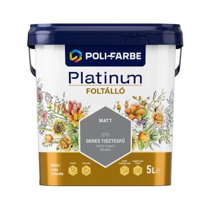 Poli-Farbe Platinum Foltálló beltéri falfesték Deres tisztesfű D70 5l