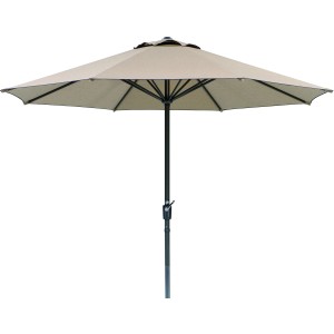 Schneider Korsika napernyő, Ø 320 cm, természetes. Napernyő kurblis mechanizmussal kertbe és erkélyre.