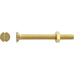 PZ Süllyesztett fejű menetes csavar sárgaréz M4 x 40 mm 8 db + anya