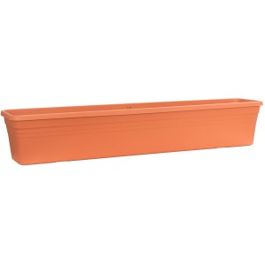 Florus Mediterrán virágláda, 100 cm, terrakotta, öntözőrendszerrel.