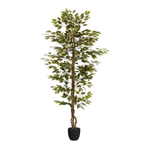 Mica Decorations Mű Ficus növény, színes, 180 cm magas cserépben.