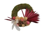 Mohakoszorú dekorációval 25 cm