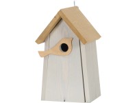 Fészekodú madár mintával nagy FSC  világosszürke-barna