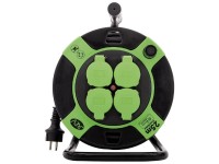 Kábeldob 4 dugalj 25 m műanyag Kábeldob 4 dugalj 25 m műanyag