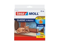 tesamoll P - profil ajtó - és ablaktömítő gumiszalag barna 25 m x 9 mm