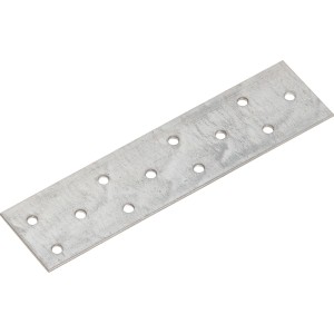 Téglalap alakú, horganyzott lapos összekötő (160x40 mm) lyukakkal a bútorelemek rögzítéséhez.