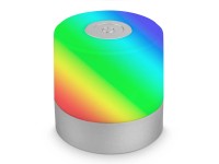 Brilo Smal akkus asztali lámpa RGB-vel króm-matt 1,5 W