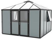 Vitavia Universum kerti ház fekete 317 cm x 321,5 cm x 264,5 cm