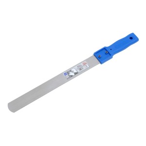 LUX tapétavágó kés, 30 cm, rozsdamentes, kék fogantyúval. Tapétázó eszköz tapéták vágásához.