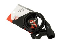 Spirálzár kerékpárhoz 6 mm x 1500 mm, tartóval Spirálzár kerékpárhoz 6 mm x 1500 mm, tartóval