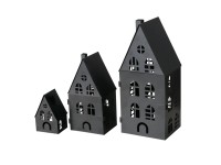 Boltze Dover lámpás 3 darabos készlet fekete Boltze Dover lámpás 3 darabos készlet fekete