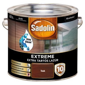 Sadolin Extreme fa lazúr Teak, festékes doboz favédelemhez