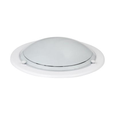 Rábalux Ufo mennyezeti lámpa kerek 28,5 cm fehér - opál