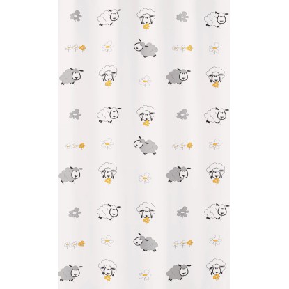 Kleine Wolke zuhanyfüggöny Sheep többszínű 180 cm x 200 cm