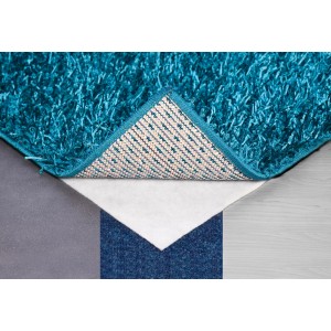 Gyapjú szőnyegalátét 60x120 cm kék szőnyeg alatt különböző padlóburkolatokon.
