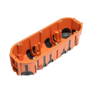 Gipszkarton szerelvénydoboz narancs membránnal sorolható 68 mm x 215 mm