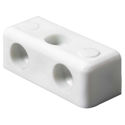 Hettich műanyag sarokösszekötő blokk 12 mm x 12 mm x 35 mm fehér 20 darab