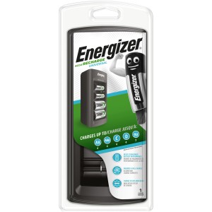 Energizer univerzális töltő NiMH AA, AAA, C, D és 9V akkumulátorokhoz, akkumulátorok nélkül.