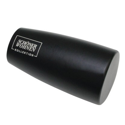 Schöner Wohnen végzáró kúp Leon függönyrúdhoz 20 mm átmérő matt Fekete 2 darab