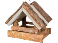 Madáretető kéreg tetővel szürke