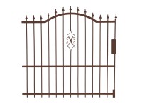 ANDA Nagykapu bal íves bronz méretre alakítható fém 1,68 m x 1,63 m