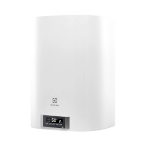 Fehér Electrolux vízmelegítő digitális kijelzővel. Bojler az OBI-nak.