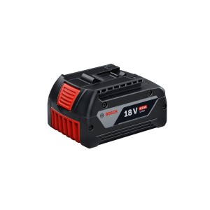 Bosch Professional GBA 18 V 4 Ah akkumulátor, fekete-piros, Coolpack technológiával elektromos szerszámokhoz.