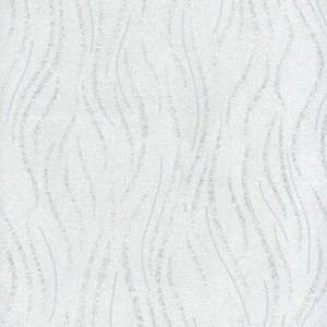 Tapéta 13499-40 fehér fényes hullám mintával 10 m x 0,53 m