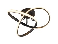 Reality Meo LED-es mennyezeti lámpa 15 cm x 40 cm x 40 cm fekete matt