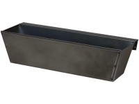 Raklapba akasztható cink virágláda 38 cm x 13 cm x 9,5 cm