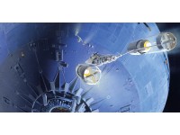 Komar vlies fotótapéta Star Wars Classic RMQ Death Star Assault 500 cm x 250 cm