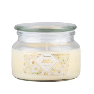 Emocio Glass illatgyertya üvegfedéllel 100 mm x 79 mm Daisy Meadow