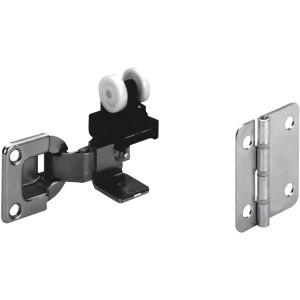 Hettich szerelőkészlet WingLine 10 tolóajtó vasalathoz, futóműből és zsanérból áll.