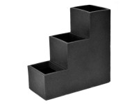 Virágcserép Kubus 3-lépcsős 60 cm x 27 cm x 60 cm antracit