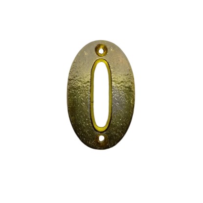 Ajtószám arany 0-s 52 mm