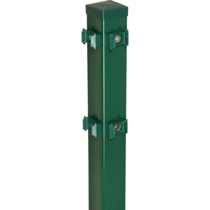 Sarokoszlop kétrudas  hálós kerítéspanelhez  zöld  240 cm