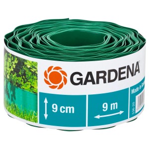 Gardena gyepszegély, 9 cm magas, 9 m hosszú, műanyag, ágyásszegélyezéshez.