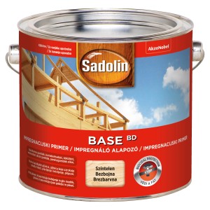 Sadolin fa alapozó dobozban, színtelen, kültéri használatra.